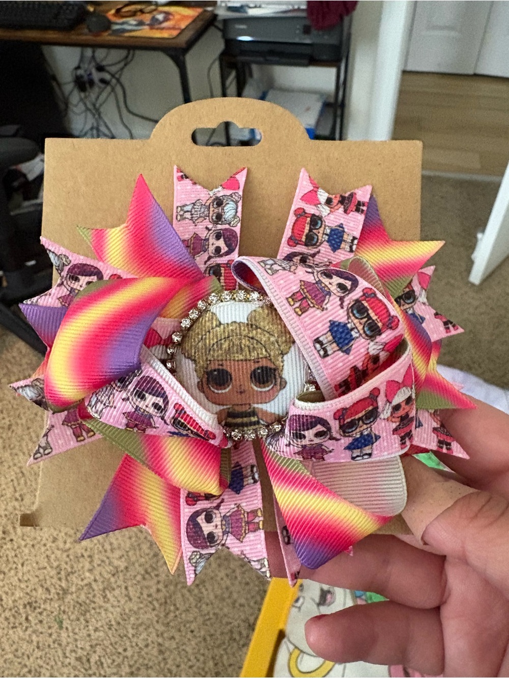 LOL Surprise Girls Hair Bow Alligator Clip